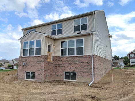 New construction home in New Hudson, MI needing a new 2nd story composite deck