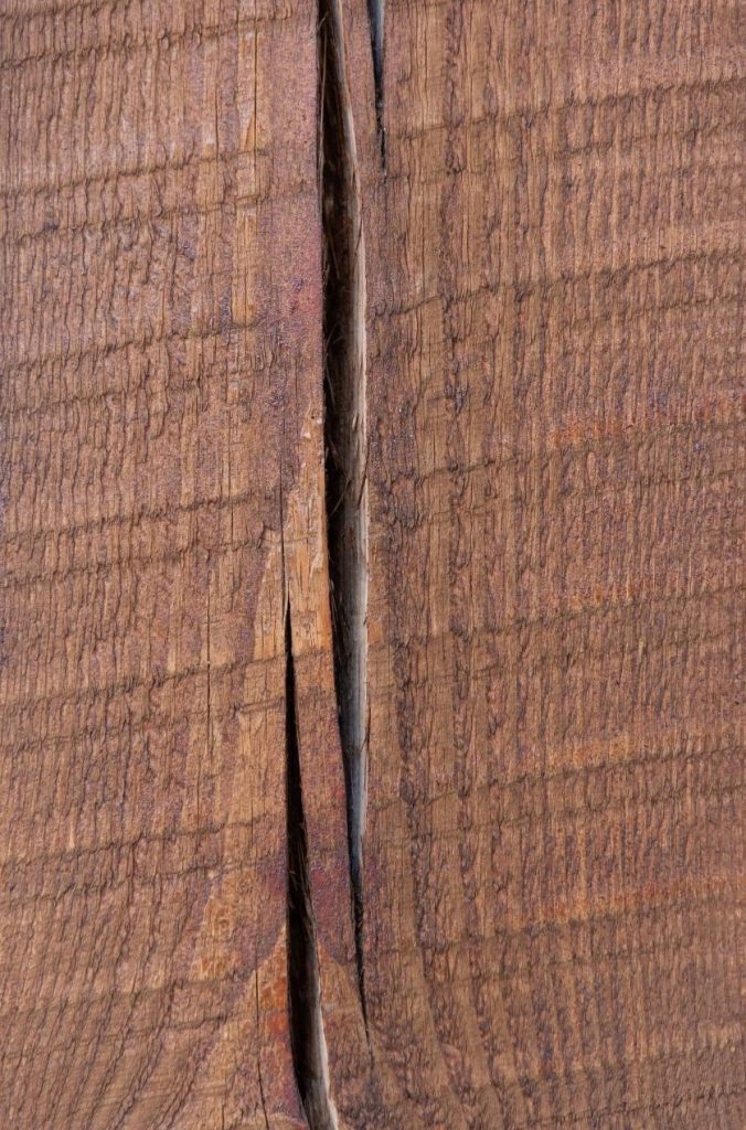 cracks in deck posts