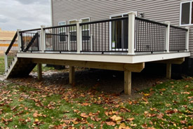 composite deck build by Custom Deck Creations