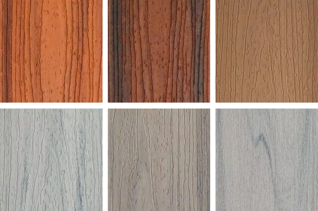 Trex decking boards colors